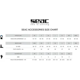 Seacsub Kopfhaube Standard Schwarz XL