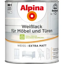 Alpina Weißlack für Möbel und Türen 750 ml extra matt