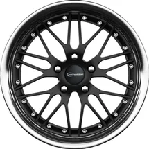 e-motion e-motion, Wasabi 8.5x19 ET45 5x114,3 72,6, mattschwarz mit Edelstahlbett
