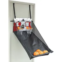 CARROMCO Basketballkorb Indoor Türspiel Schwarz/Orange 88 x 56 x 37 cm