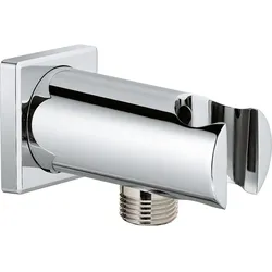 Wandanschlussbogen Rainshower mit Brausehalter (Ausführung: Wandanschlussbogen Rainshoer mit Brausehalter eckig)