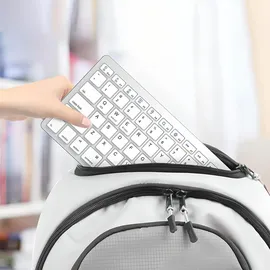 Retoo Tastatur Kabellose Wireless Keyboard mit Tasten, QWERTY Natürliches Tippen, 2,4 GHz, Funkverbindung, Kompatibel mit PC Notebook, Laptop Retoo