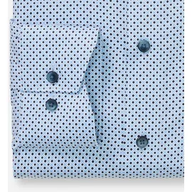 Olymp Luxor, modern fit, New-Kentkragen, extra langer Arm, bleu, 100% Baumwolle, Hemden,