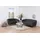 Actona Chesterfield Couch Stoff 2-Sitzer Grau