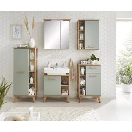 Saphir Quickset Badschrank 50,5 x 89,5 x 33 cm Grün