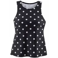 LASCANA Bade-Shirt Damen Schwarz/Weiß 52/54