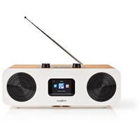 Nedis RDIN2500WT Internetradio mit DAB+/UKW und Bluetooth und Fernbedienung