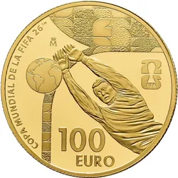 Die offizielle Gold-Euromünze aus Spanien zur FIFA WM 2026TM