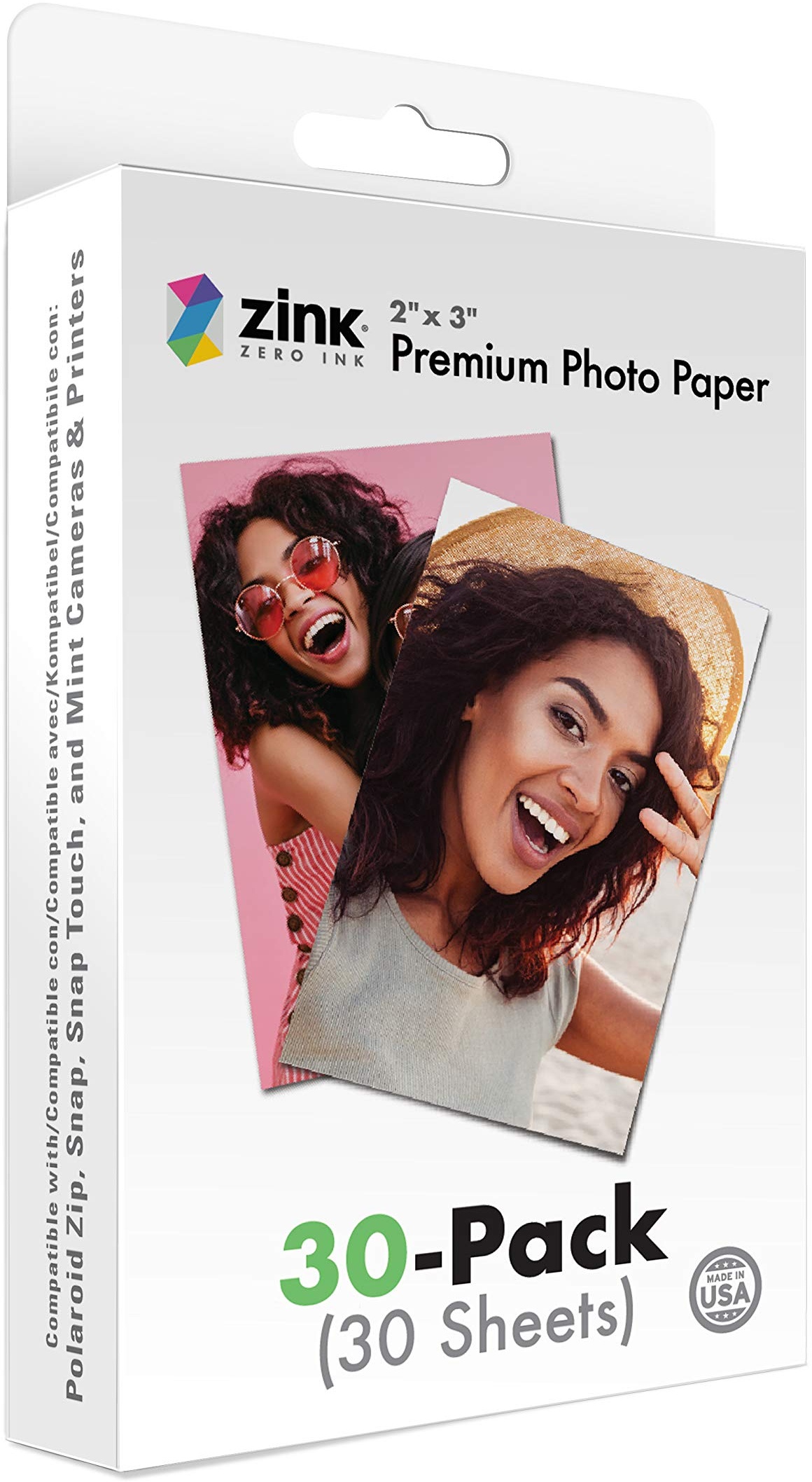 Zink Premium-Fotopapier, 5,1 x 7,6 cm, kompatibel mit Polaroid Snap, Snap Touch, Zip und Mint-Kameras und Druckern