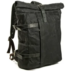 Motorrad Rucksack Canvas Craftride VR2 Vintage Motorradtasche 20Ltr Retro schwarz