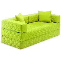 Traumnacht Schlafsofa, mit 2 Spitzkissen, 195 x 80 x 40 cm, grün