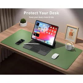 luxuskollektion Schreibtischunterlage rutschfest wasserdicht 91cmx43cm Olivgrün