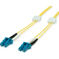 EasyLan LWL-LED-Patchkabel duplex 9/125μm OS2, LC/LC, gelb, 1 m