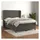 vidaXL Boxspringbett 140 x 200 cm Dunkelgrau