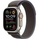 GPS + Cellular 49 mm Titangehäuse natur, Trail Loop blau/schwarz S/M