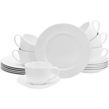 CreaTable Fleur Royal Kaffeeservice 18-tlg. cremeweiß