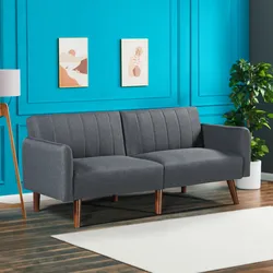 Schlafsofa Malå mit Liegefunktion 175x70x72 cm Grau