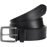 Tom Tailor Herrengürtel Leder 3,5 cm schwarz 120