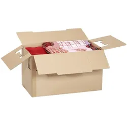 Nestler 10 Stück Umzugskartons 36,1/66/40 cm braun, 36.1x40x66 cm