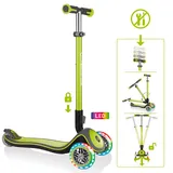 Globber Scooter »Elite«, Deluxe Lights, Hellgrün, Limette, 28x84x56 cm, Outdoor Spielzeug, Kinderfahrzeuge