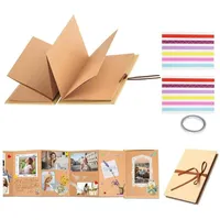 luxuskollektion Fotobuch zum Selbstgestalten 17,5x11,5cm Klein Fotoalbum Scrapbook 34