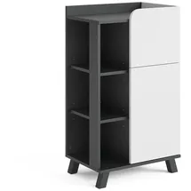 Vicco Midischrank Karen 50 x 90 cm Anthrazit/Weiß