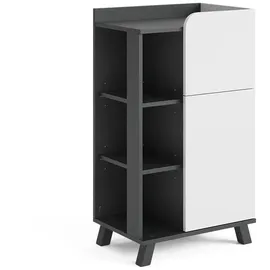 Vicco Midischrank Karen 50 x 90 cm Anthrazit/Weiß