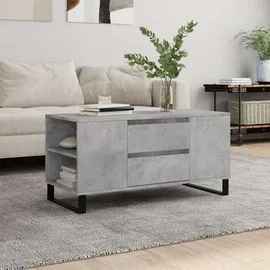 furnicato Couchtisch Eleganter Betongrau Holzwerkstoff 102 x 44,5 x 50 cm