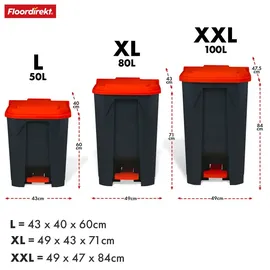 Floordirekt Olaf 100 l Rot