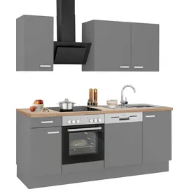 OPTIFIT Küchenzeile Parma 210 cm braun