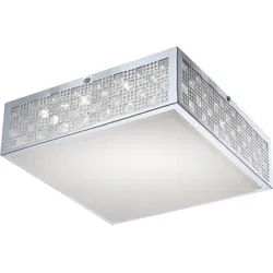 LED 18 Watt Decken Leuchte Chrom Muster Beleuchtung Lampe Licht Globo 41614
