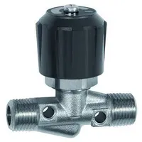 Riegler Nadelventil, Messing vernickelt, AG/AG, R 1/4, DN 4