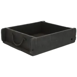 Novaliv Holzkiste Vintage 30 x 25 x 8 cm 1-tlg. schwarz
