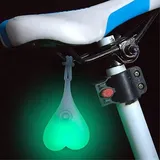 Fahrradrücklicht In Herzform (grün), Led-fahrradreflektor, Fahrradrücklicht, Fahrrad-kugelrücklicht, Sitzlehnen-ei-licht, Voy