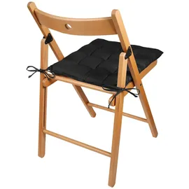 NatureMark Stuhlkissen 40 x 40 cm Schwarz