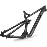 HIMALO 26/27,5/29er MTB-Rahmen DH Softtail Mountainbike-Federungsrahmen Federweg 150mm 17''/19'' Aluminiumlegierung Scheibenbremsrahmen Steckachse 12x148mm Boost (Color : Black, Size : 29x19'')