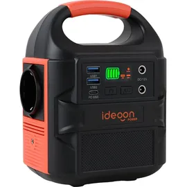 ideoon power Mobiles Powerstation Set 88,8 Wh mit 21W Solarpanel faltbar 100W USB-C PD 65W
