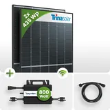 Balkonkraftwerk Set 870Wp 2x435Wp Trina Solar Modul HMS-800W-2T Wechselrichter B...