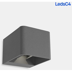 LEDS C4 LED Außenwandleuchte WILSON SQUARE, IP65 IK08, Up/Down (verstellbar), Seeluft beständig, 9W 3000K 623lm, anthrazit LEDS-05-9683-Z5-CL