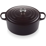 Le Creuset Signature Bräter 30 cm rund schwarz glänzend