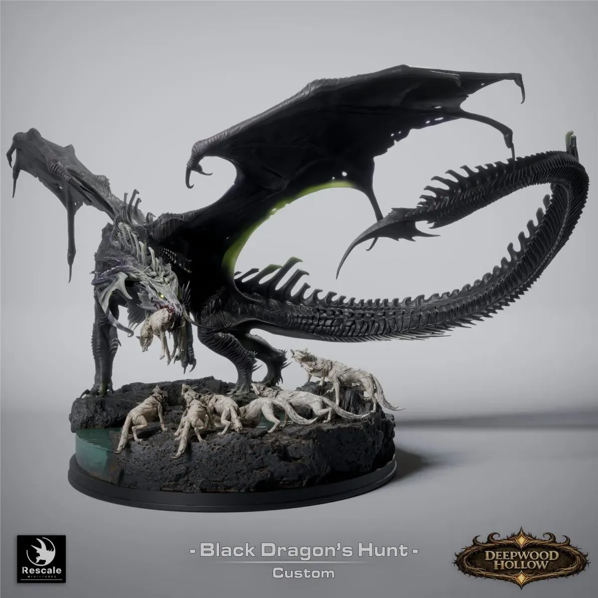 The Black Dragon's hunt von Rescale Miniatures aus Deepwood Hollow