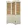 Hti-Living Paravent 3-teilig im Shabby Chic Raumteiler im Landhausstil mit Lamellen Sichtschutz HTI living
