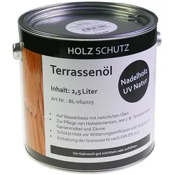 KAHRS Terrassenöl, 2,50 Liter Farbton: Nadelholz UV Natur