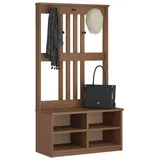 vidaXL Garderobenständer SANDENS 87x40x159,5cm Massivholz Kiefer