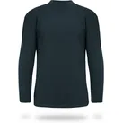 normani Thermounterhemd Herren Winter Plüsch Langarm-Shirt Mackenzie Thermohemd mit Innenfrottee Skiunterwäsche Thermowäsche Langarmshirt schwarz S
