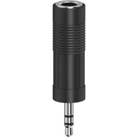 Hama Audio-Adapter, 3,5-mm-Klinken-Stecker - 6,3-mm-Klinken-Kupplung, Stereo,