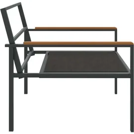 vidaXL Garten-Lounge-Set 4-tlg. anthrazit Stahl