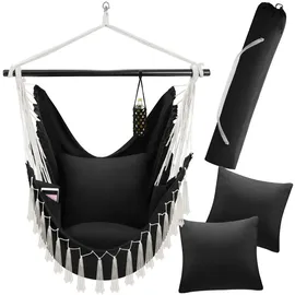 Tectake Hängesessel Malika Schwarz