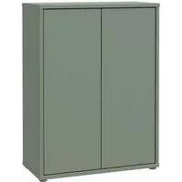 Forte Schuhschrank Alice Springs Salbeigrün Holzwerkstoff, 4 Fächer, 74.5x99.1x34.9