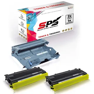 2X TN2000 Toner Schwarz + 1x DR2000 Trommel kompatibel für Brother FAX 2920 Brother DR2000 Brother TN2000 FAX 2820 FAX 2820ML FAX 2820P FAX 2825 F...